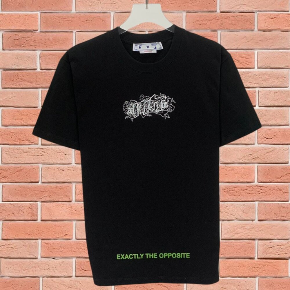Off-White Crew Neck Short Sleeve Black